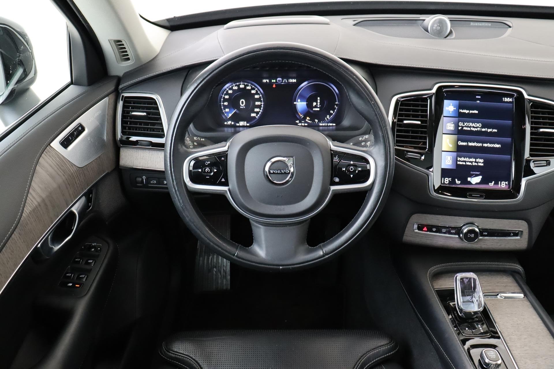 Volvo XC90 T8 RECHARGE AWD INSCRIPTION -PANO.DAK|BOWERS&WILK, Euro 6, 7 stoelen, Zwart, Vierwielaandrijving