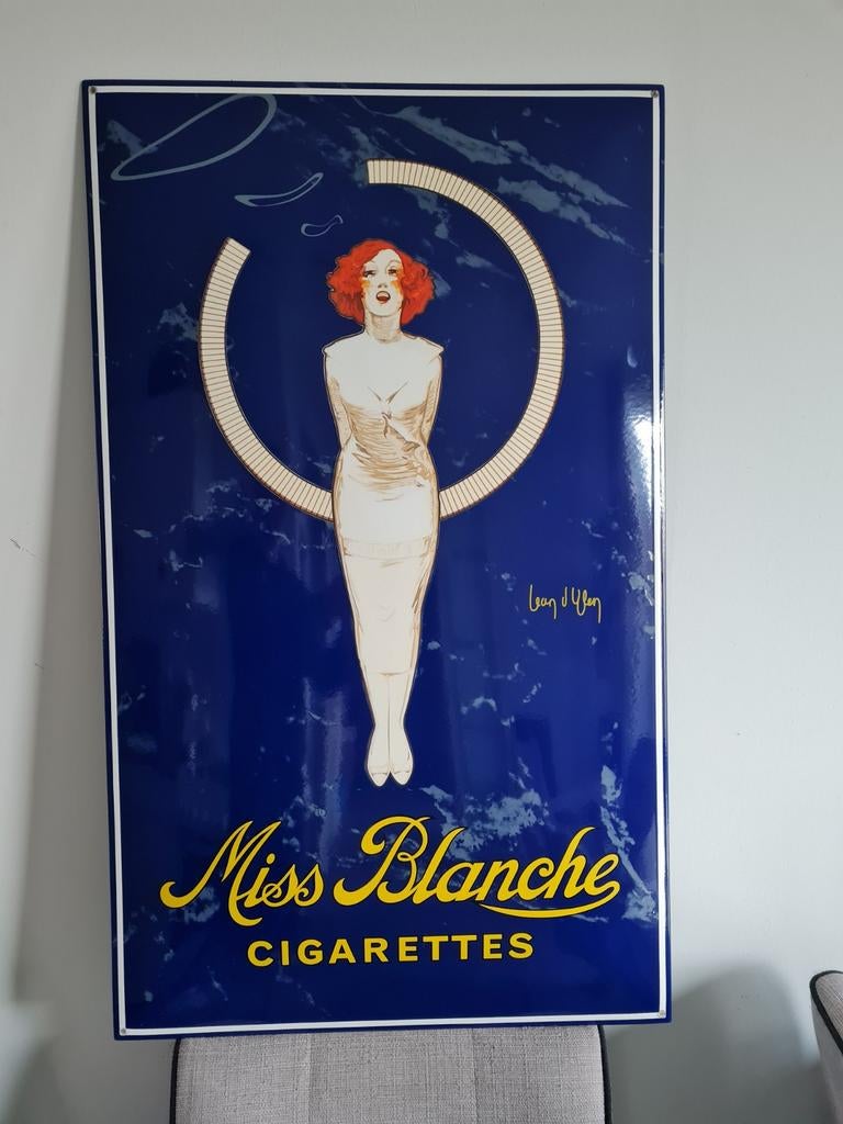 Miss blanche emaille bord nieuw, Verzamelen, Ophalen of Verzenden, Nieuw, Reclamebord