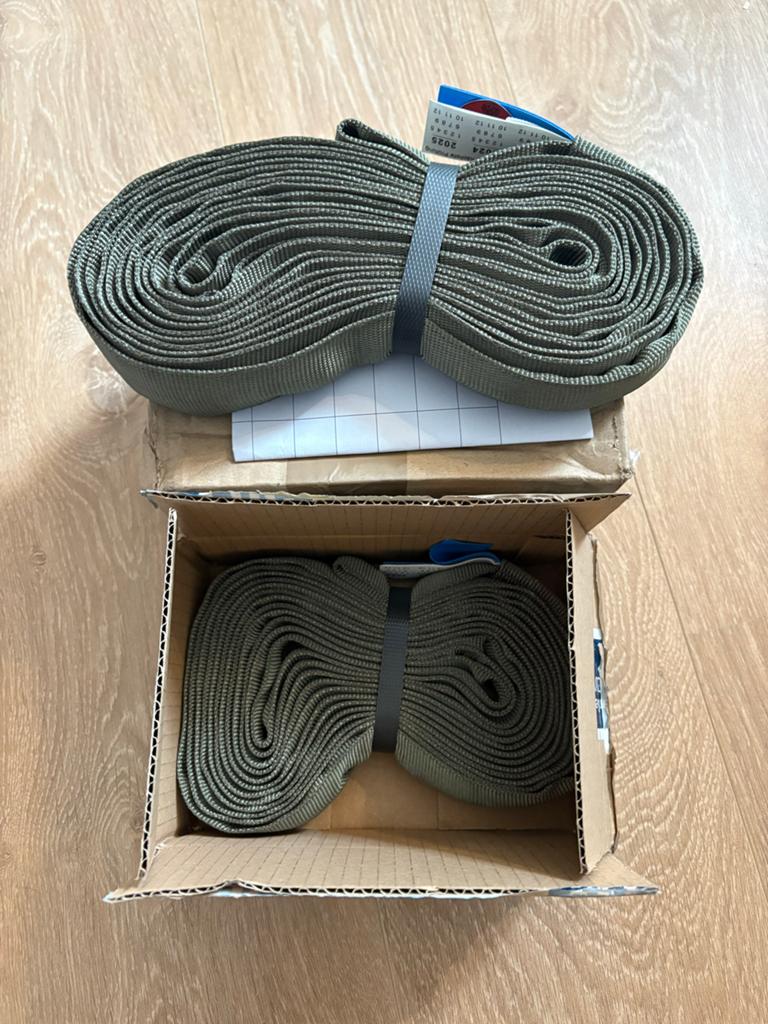 4x Spanset Heavy Duty Spanbanden Groen Ladingzekering, Ophalen of Verzenden, Nieuw, 250 mm of meer, Overige typen