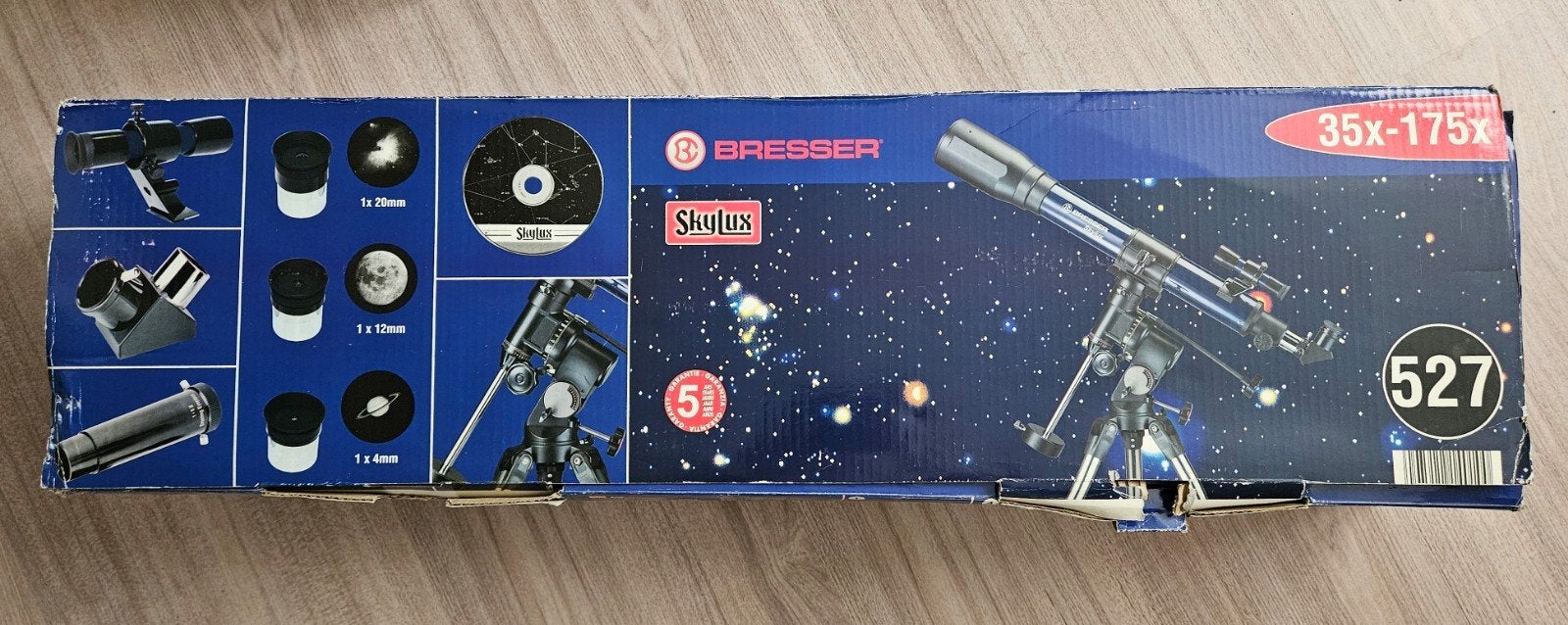 Bresser skylux Telescoop, Ophalen