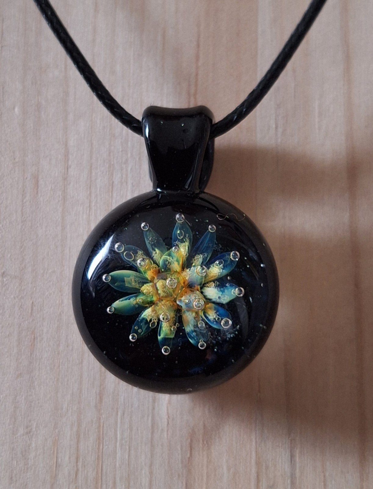 handgemaakte lampwork glas hanger, Verzenden, Nieuw, Glas of Kristal
