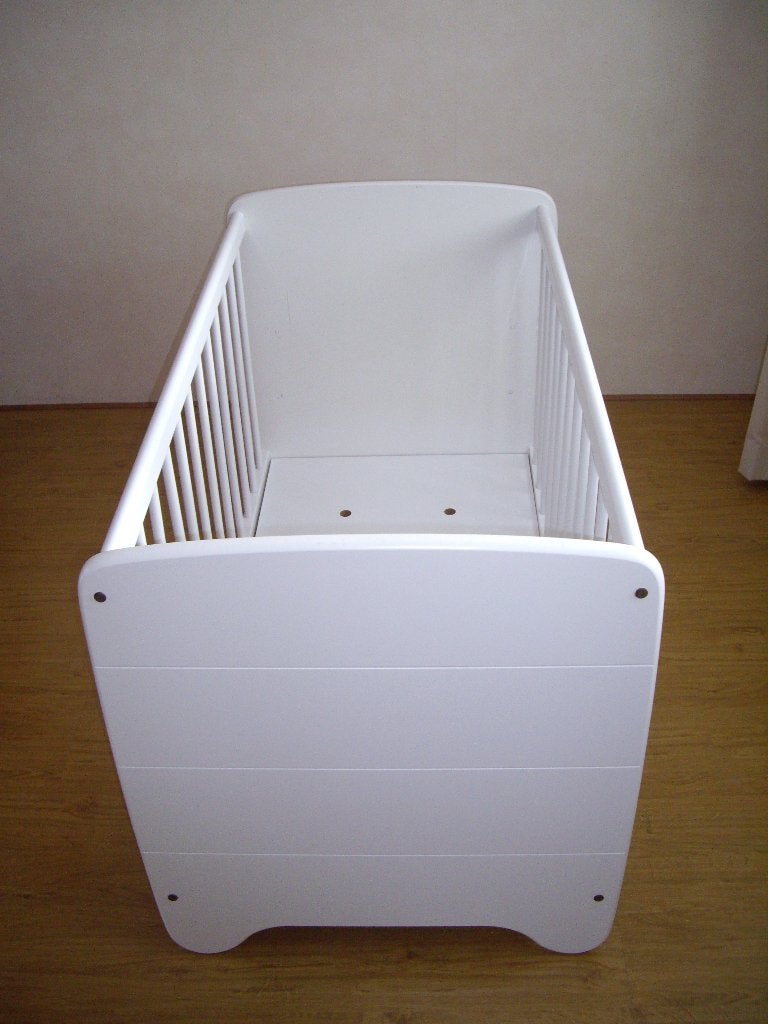 Kinderledikantje, 120 x 60 cm. Wit, Ophalen, Gebruikt, Ledikant