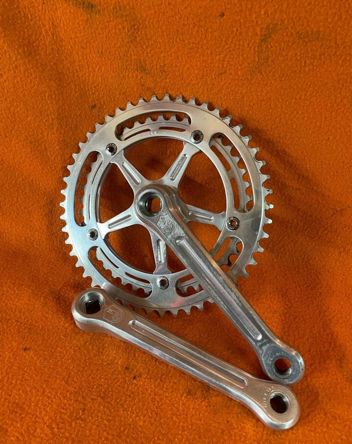 Campagnolo Strada Crankstel 170mm 50/42T, Fietsen en Brommers, Crankstel of Pedalen, Gebruikt, Verzenden, Aluminium
