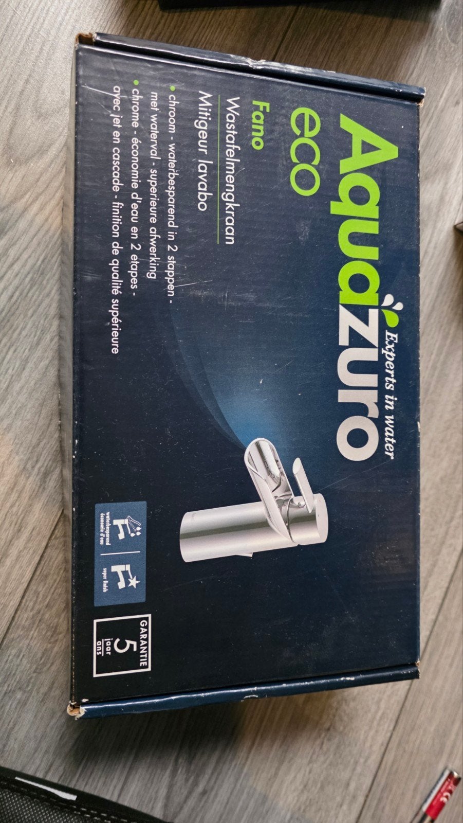 AquaZuro Fano Eco Wastafel mengkraan - Chroom, Ophalen of Verzenden, Nieuw, Chroom, Kraan