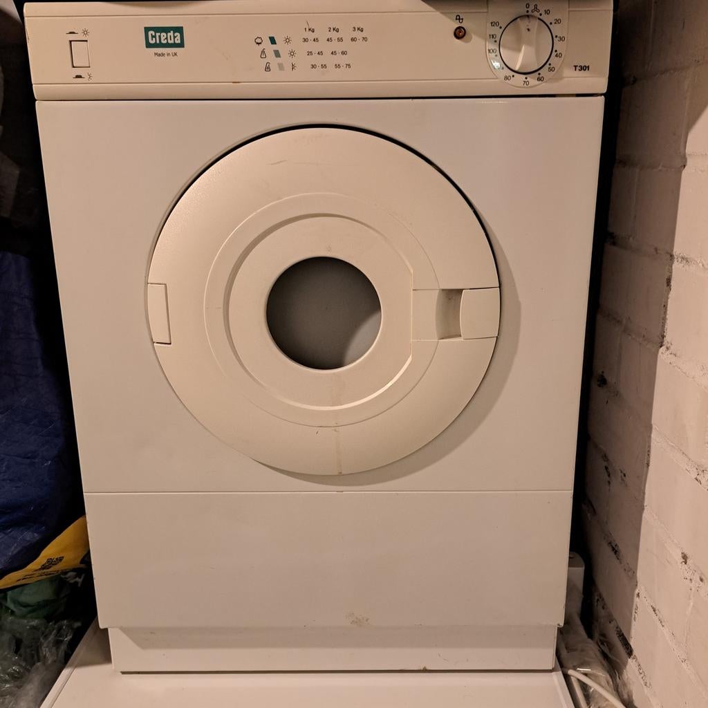 Kleine Creda wasdroger T301 - Compact en functioneel, Gebruikt, Luchtafvoer, 4 tot 6 kg, Ophalen of Verzenden