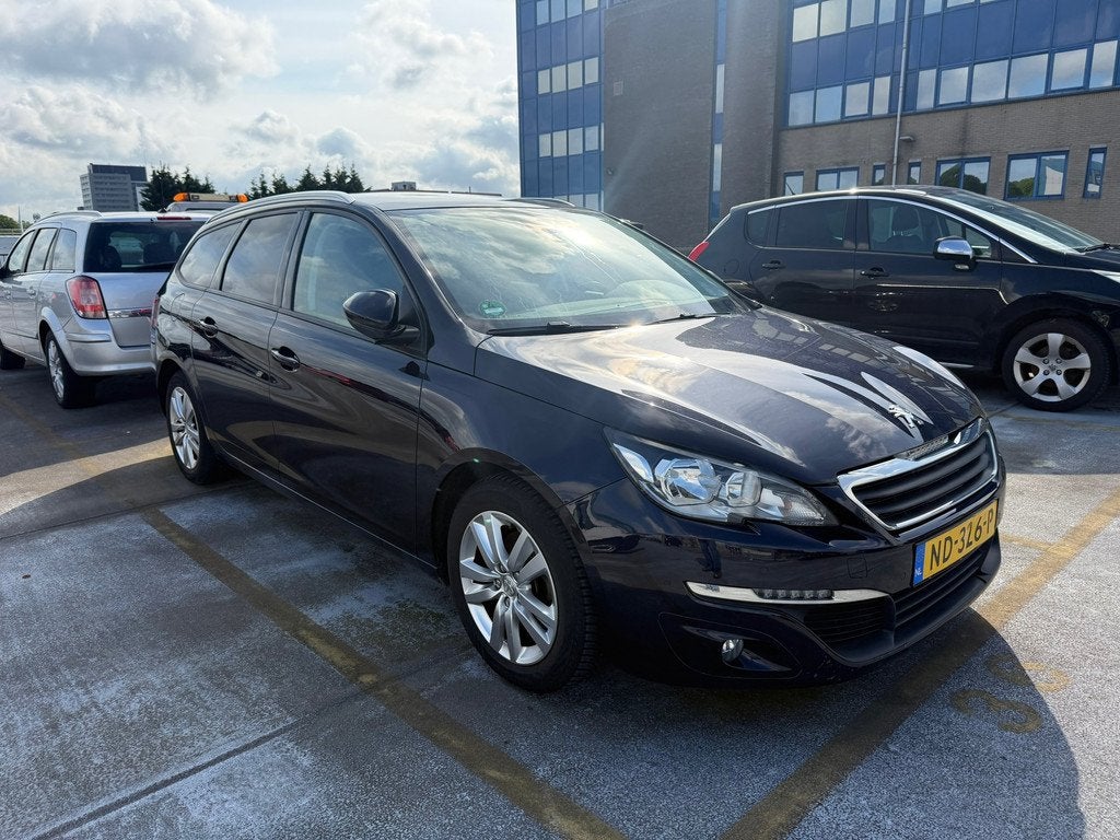 Peugeot 308 SW 1.6 BlueHDI Blue Lease Executive Airco, LMV, Auto's, Peugeot, Voorwielaandrijving, Gebruikt, 4 cilinders, Blauw