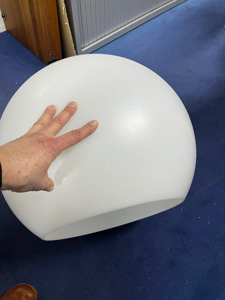 Veranda lamp, bollamp, kunststof, tuinlamp rond, Ophalen, Zo goed als nieuw, Modern tijdloos Veranda Loungen, Minder dan 50 cm