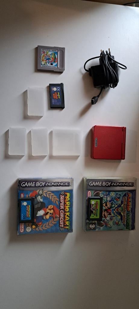 Gameboy Advance SP met games in doos, Ophalen of Verzenden, Game Boy Advance SP, Met games