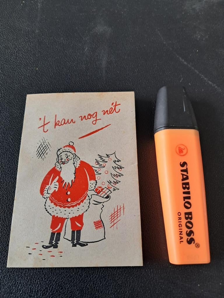 Kerst kerstman reclame Groningen 1938, Ophalen of Verzenden, Gebruikt, Overige typen