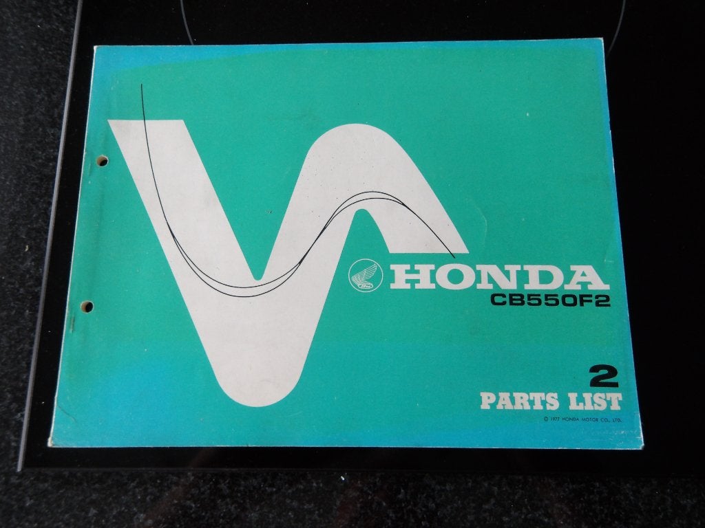 Onderdelenboek Honda CB550 F2 1977 - Parts List, Verzenden, Honda