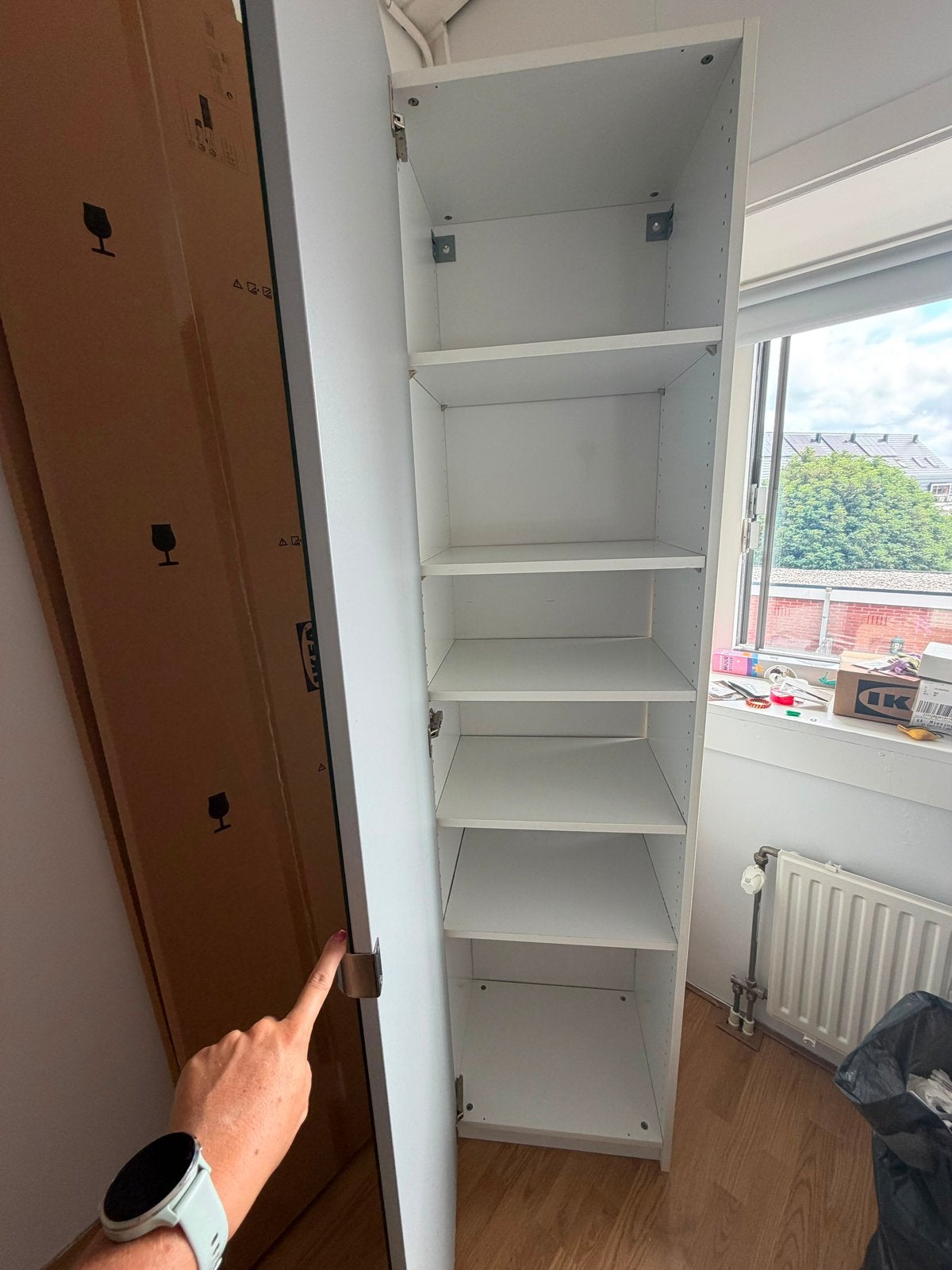 IKEA kledingkast met spiegeldeur, Ophalen, Overige materialen, Gebruikt, 200 cm of meer