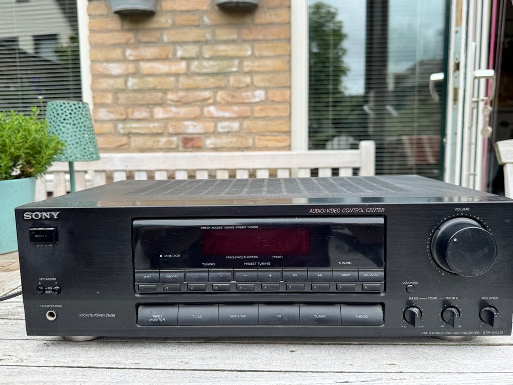 Sony tuner-versterker GX215, Ophalen, Zo goed als nieuw, Minder dan 60 watt, Sony