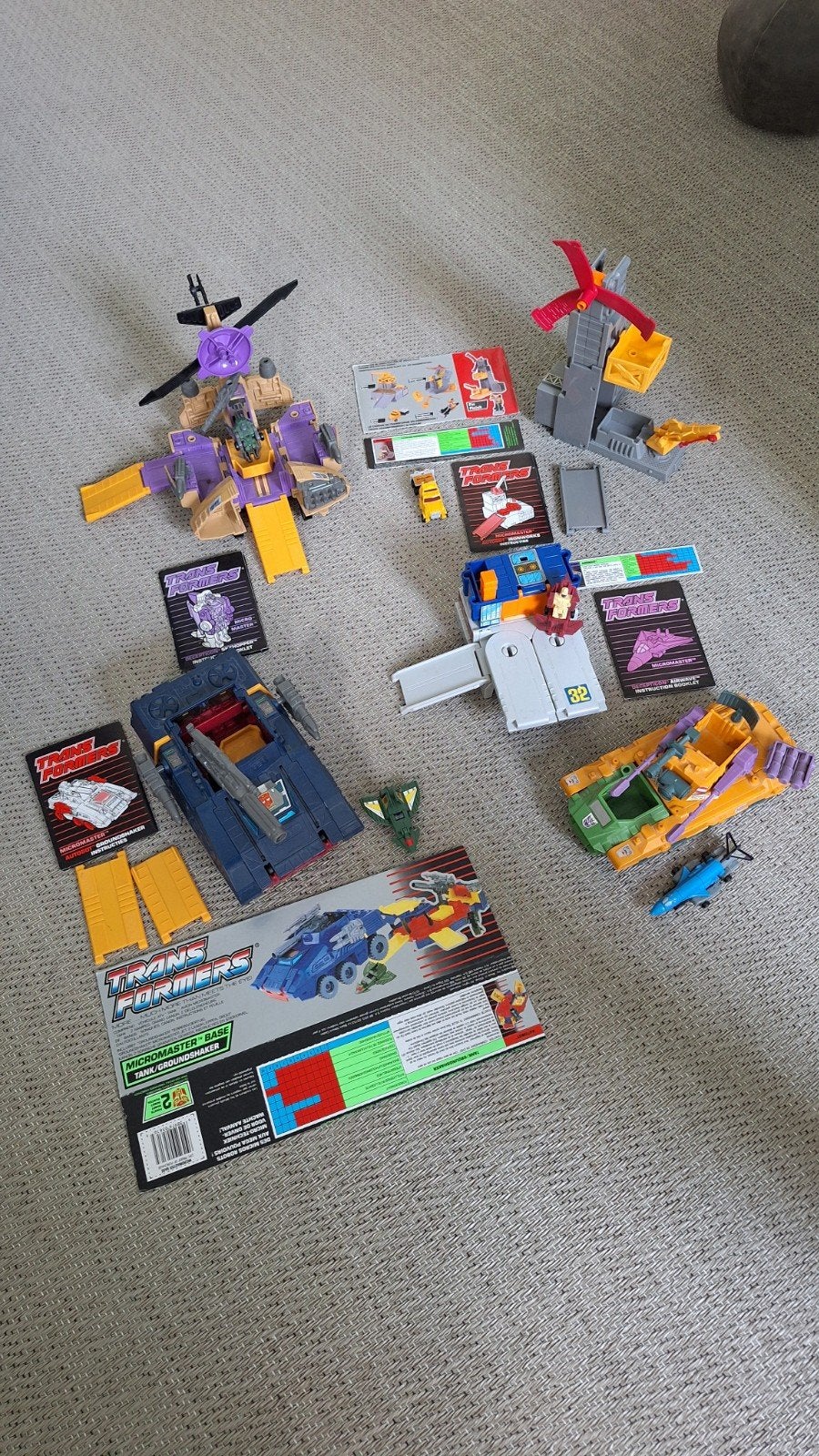 Transformers Micromasters G1 Base lot Hasbro Takara, Verzamelen, Transformers, G1, Ophalen of Verzenden, Gebruikt