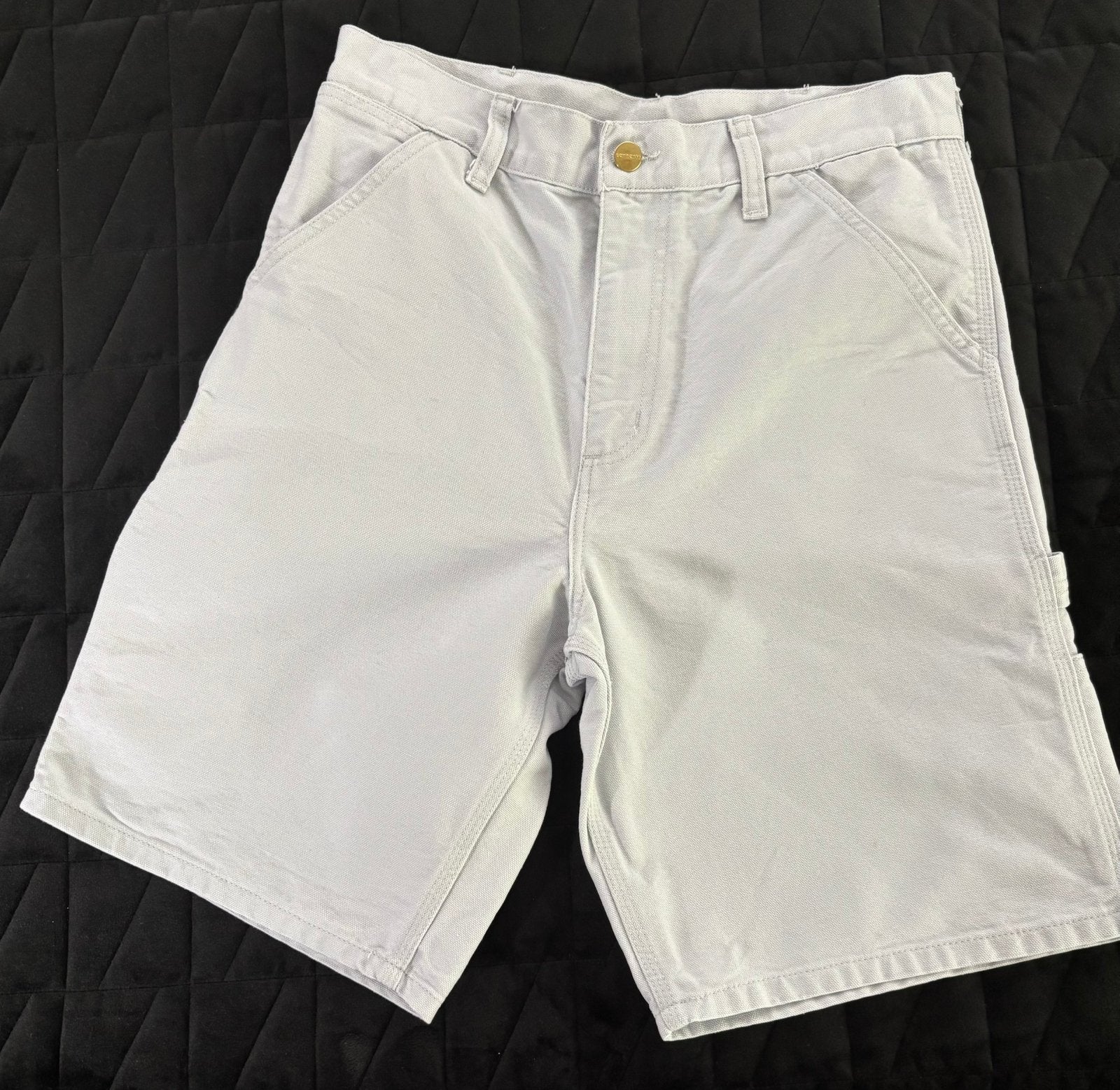 Carhartt Single knee short korte broek - Lichtgrijs maat 29, Kleding | Heren, Broeken en Pantalons, Carhartt, Ophalen of Verzenden