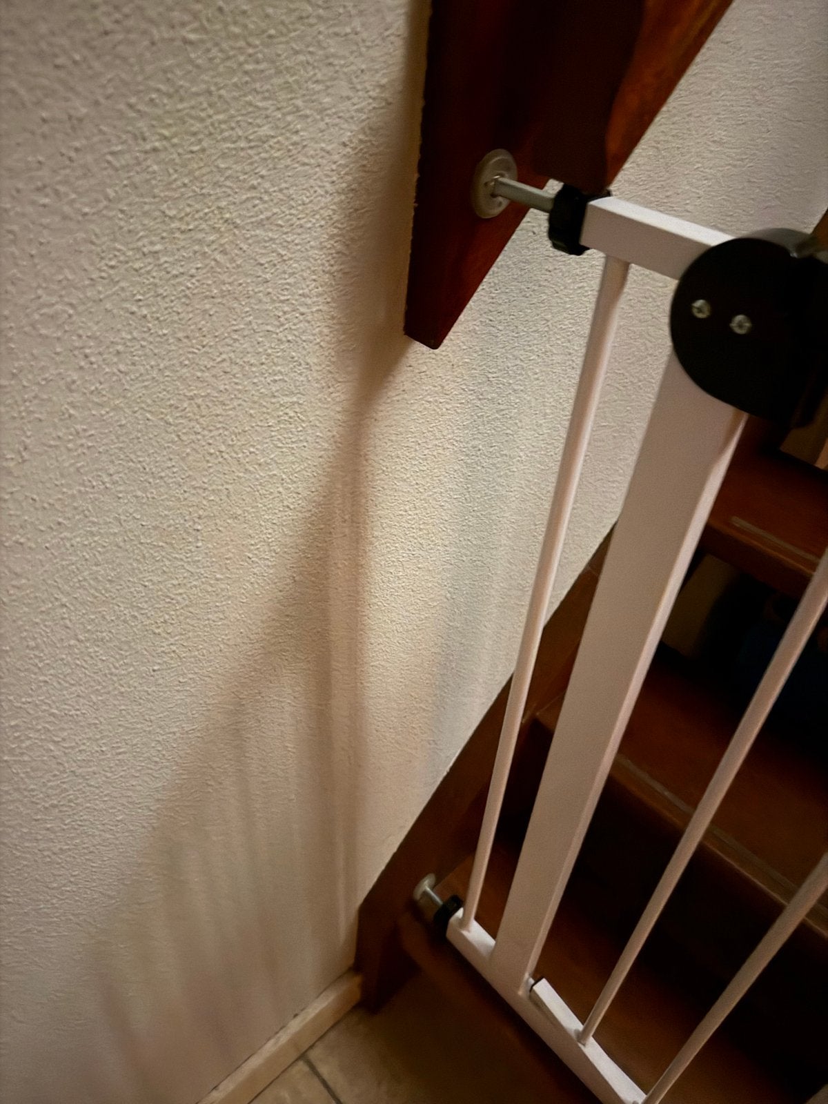Wit metalen klemhekje voor trap of deuropening, Kinderen en Baby's, Ophalen, Gebruikt, Klemhekje, Metaal of IJzer