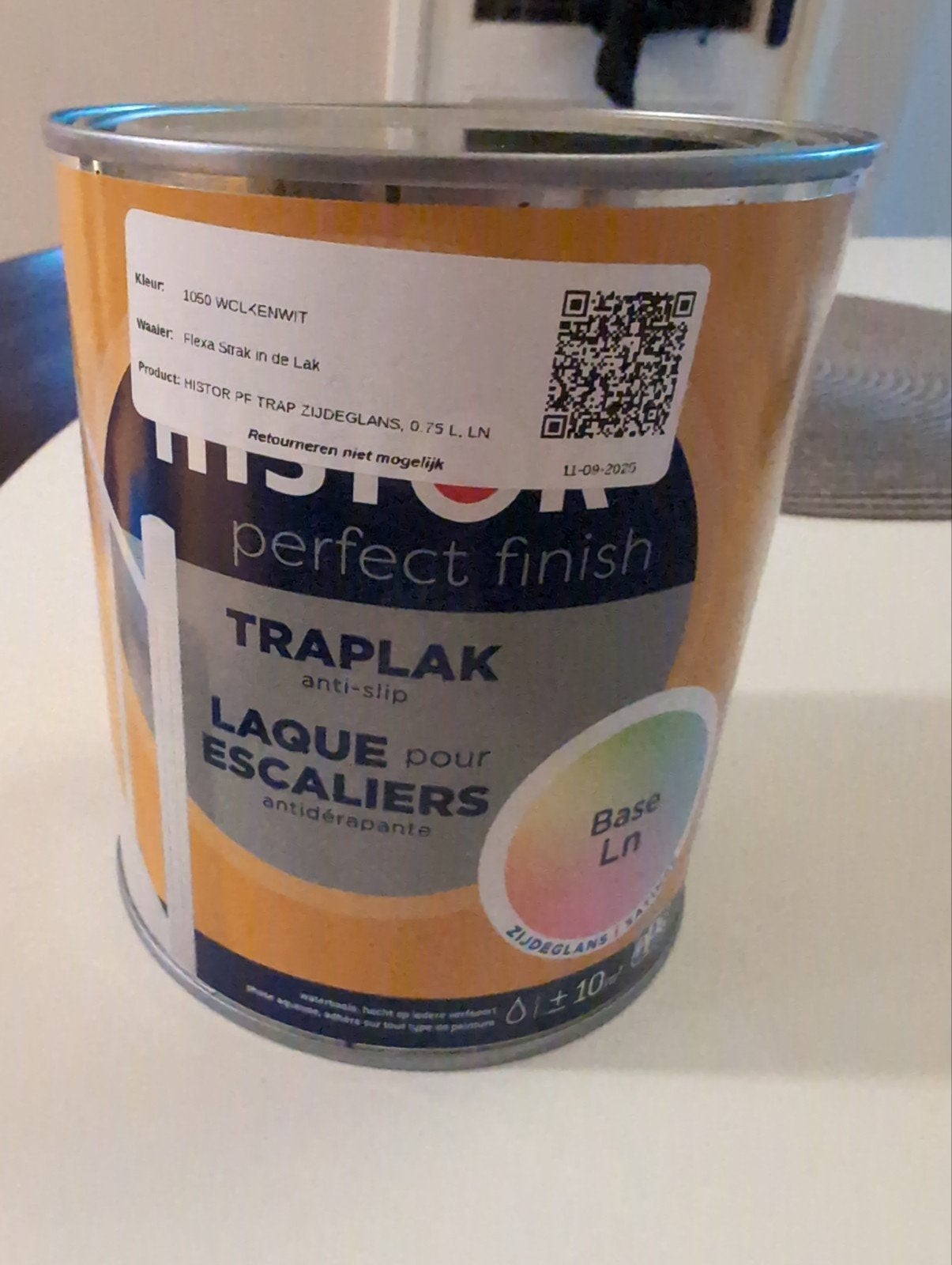 Histor Perfect Finish Traplak Anti-slip 1050 WCL Klenwit, Ophalen, Nieuw, Wit, Lak