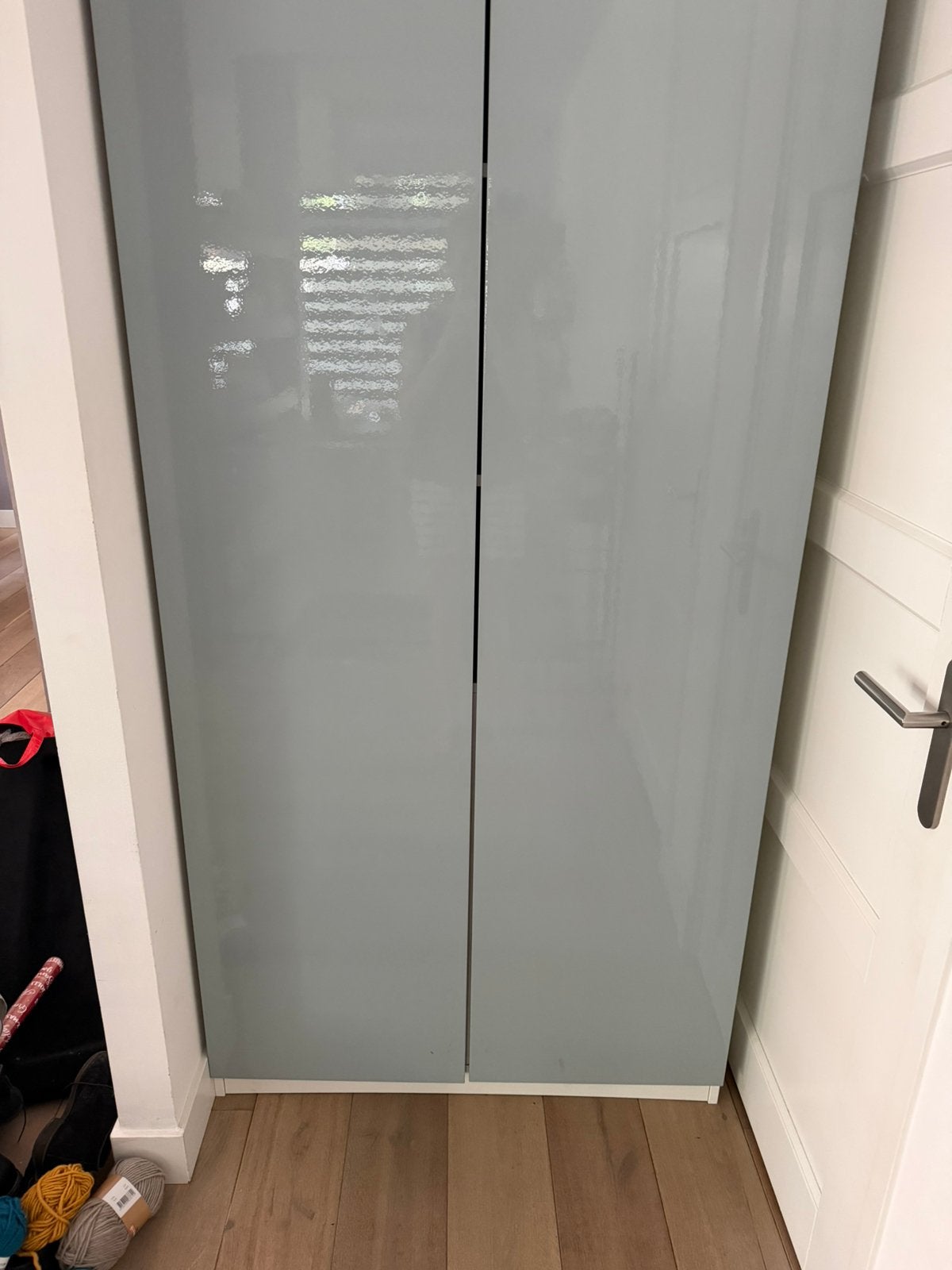 IKEA pax kast lichtgrijs, Huis en Inrichting, Kasten | Roldeurkasten en Archiefkasten, Ophalen, Gebruikt, 200 cm of meer, Overige materialen