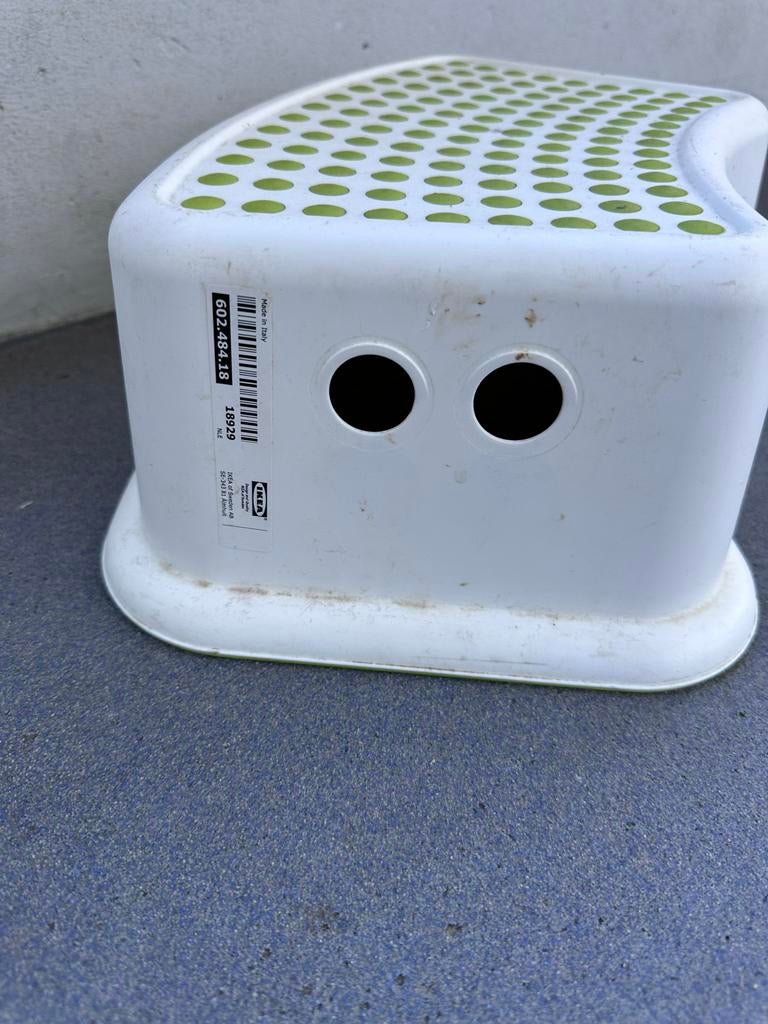 IKEA Försiktig Opstapje - Wit/Groen, Huis en Inrichting, Ophalen, Gebruikt, Kunststof