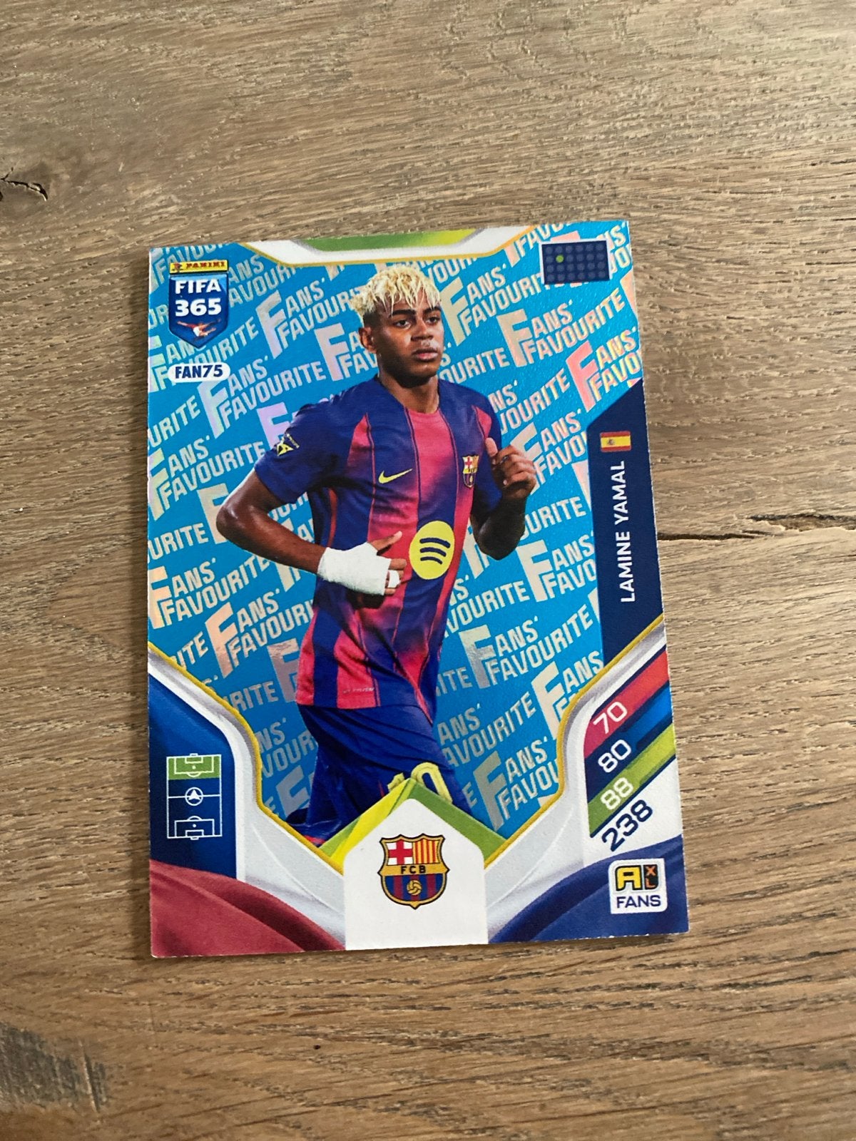 Lamine Yamal FIFA 365 Adrenalyn XL Spelerskaart, Ophalen of Verzenden, Zo goed als nieuw, Buitenlandse clubs, Spelerskaart