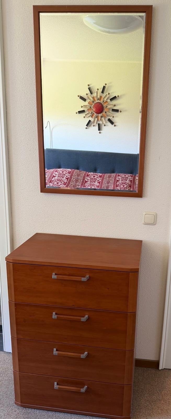 Musterring ladekast met spiegel, Ophalen, 50 tot 100 cm, Zo goed als nieuw, 3 of 4 laden