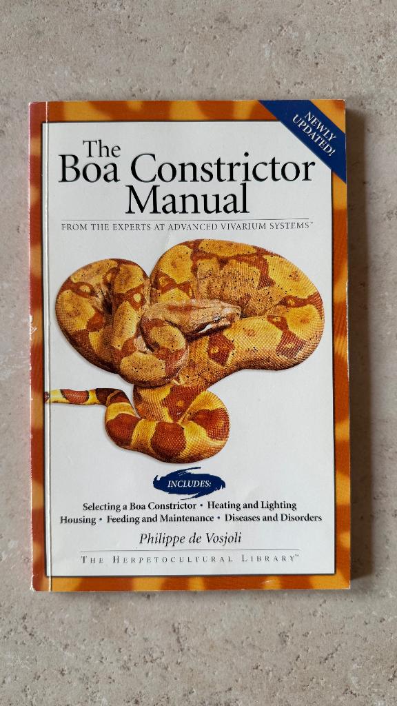 Boek The Boa Constrictor Manual, Slang, 0 tot 2 jaar