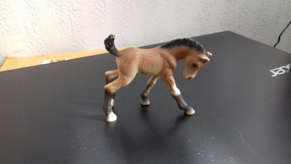 Trakehner veulen, dierfiguur Bullyland, Ophalen of Verzenden, Gebruikt, Paard, Beeldje of Figuurtje