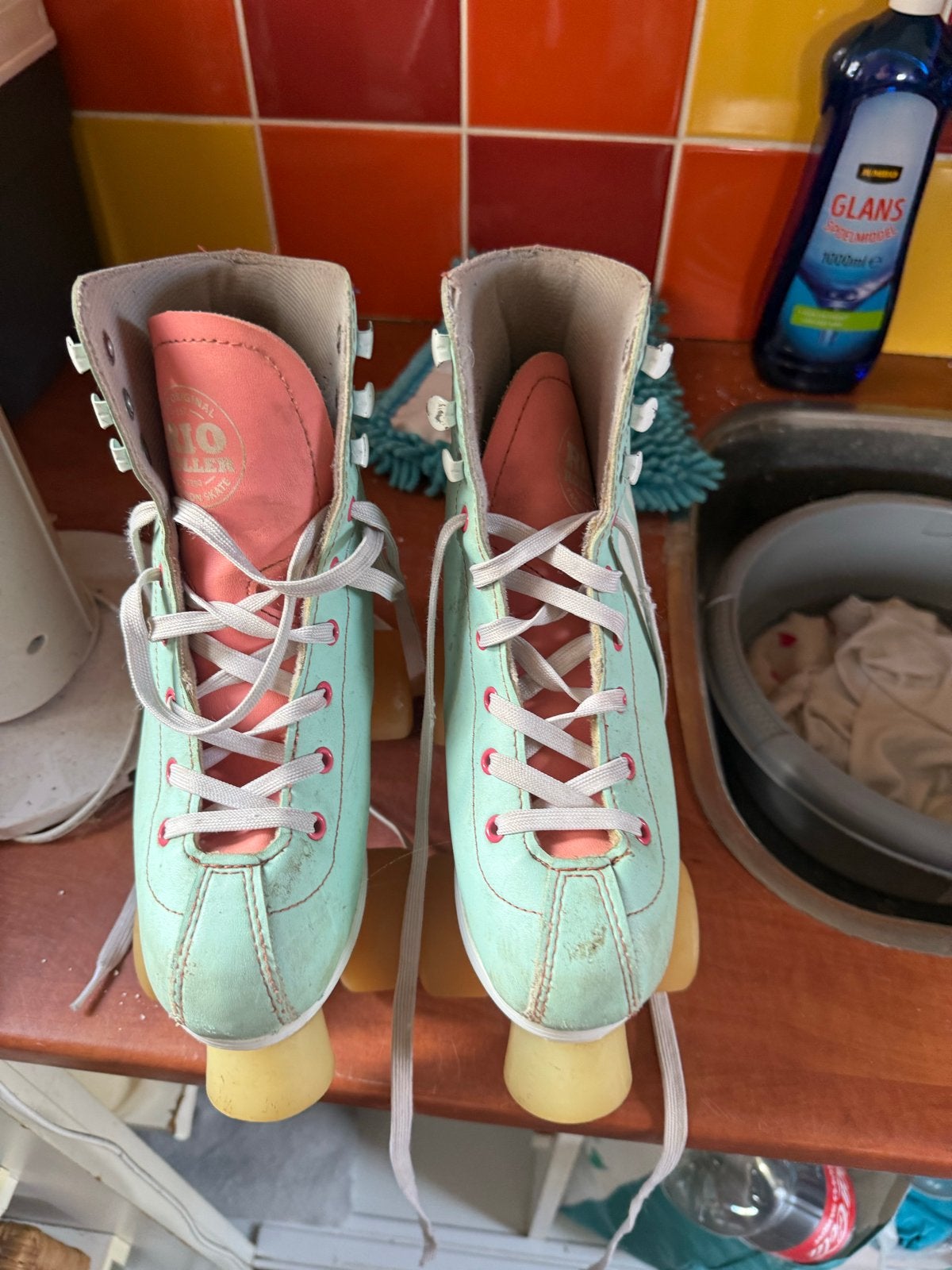 Vintage Rolschaatsen - Maat 37 - gebruikt, Kinderen en Baby's, Speelgoed | Buiten | Rolschaatsen, Ophalen of Verzenden, Gebruikt