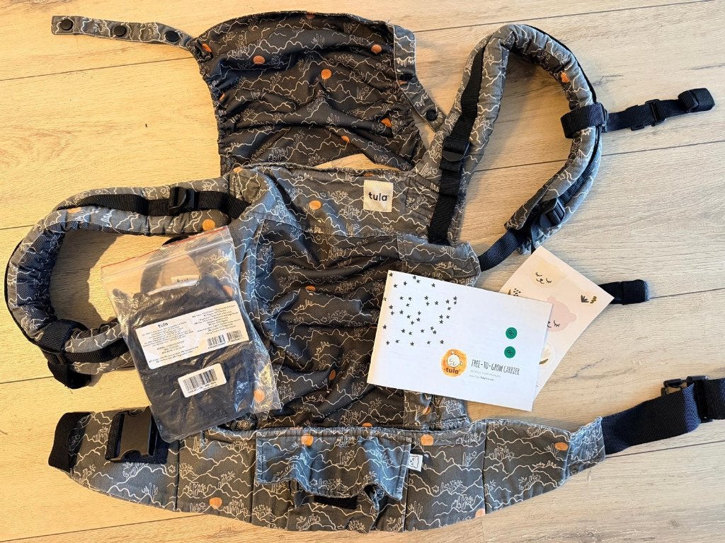 Baby Tula: Free-To-Grow baby carrier “Coast Mojave” + lumbar, Overige merken, Buik of Rug, Ophalen of Verzenden, Zo goed als nieuw