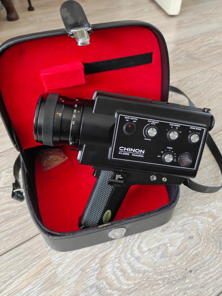 Vintage chinon XL555 Macro Super 8-filmcamera, Ophalen of Verzenden, 1960 tot 1980