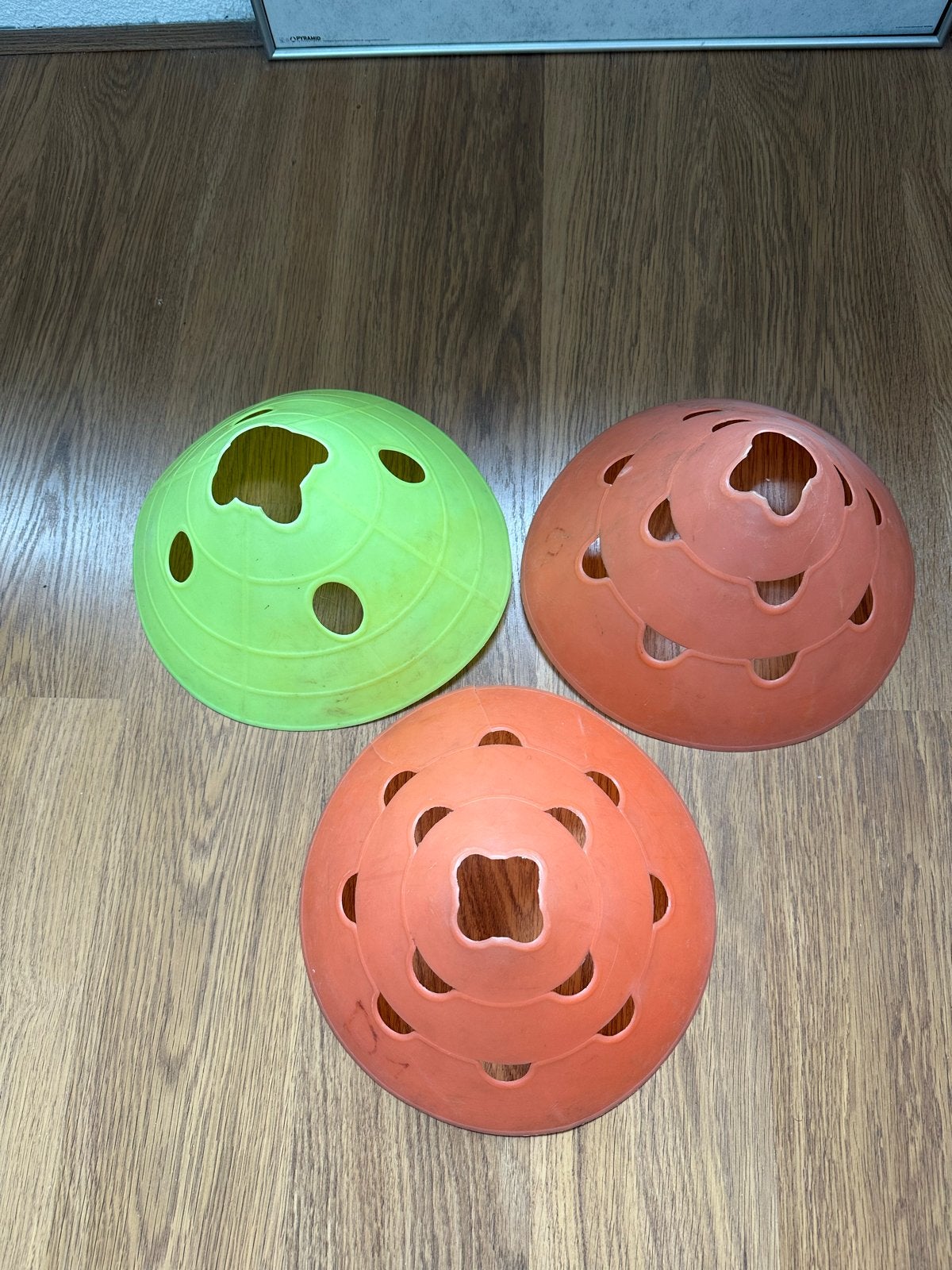 Voetbal pionnen - 3 stuks, Ophalen of Verzenden, Gebruikt, Overige typen