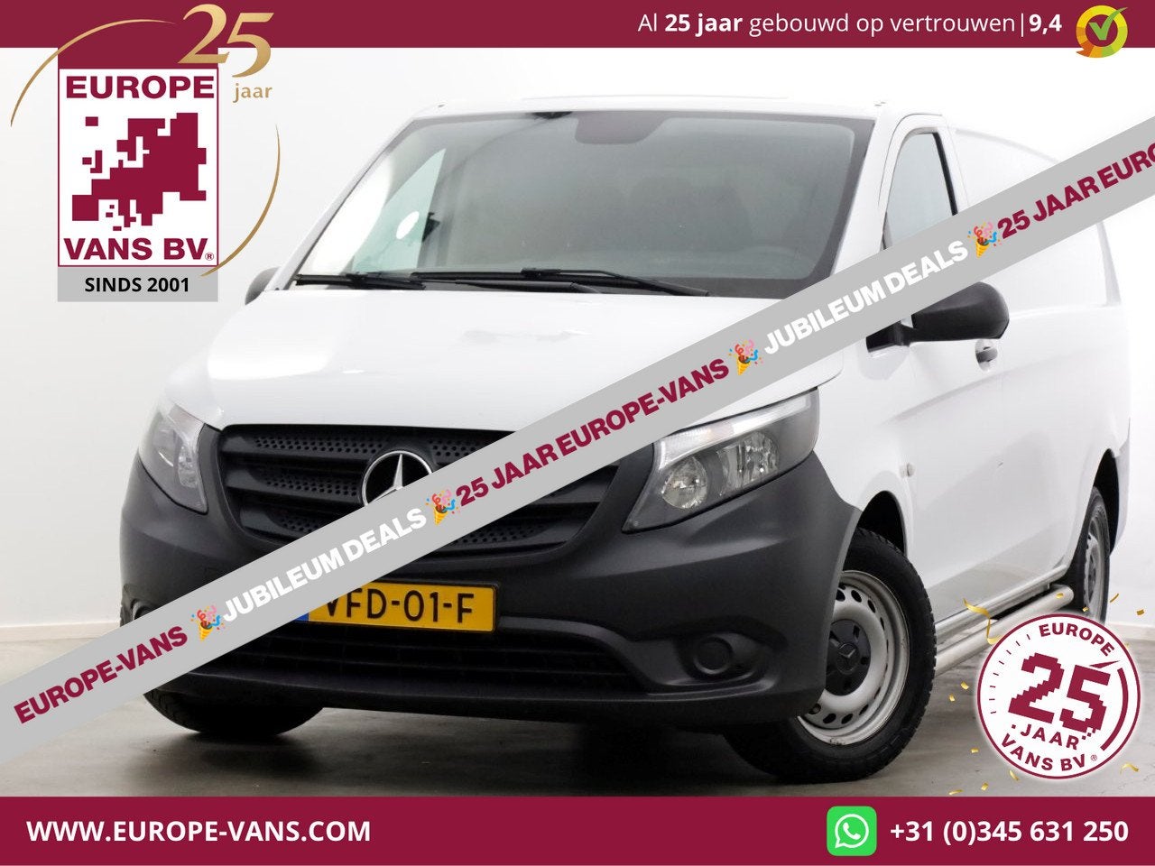 Mercedes-Benz Vito 111 CDI 115pk XL Extra Lang Airco/Camera/, Auto's, Voorwielaandrijving, Gebruikt, Euro 6, 4 cilinders