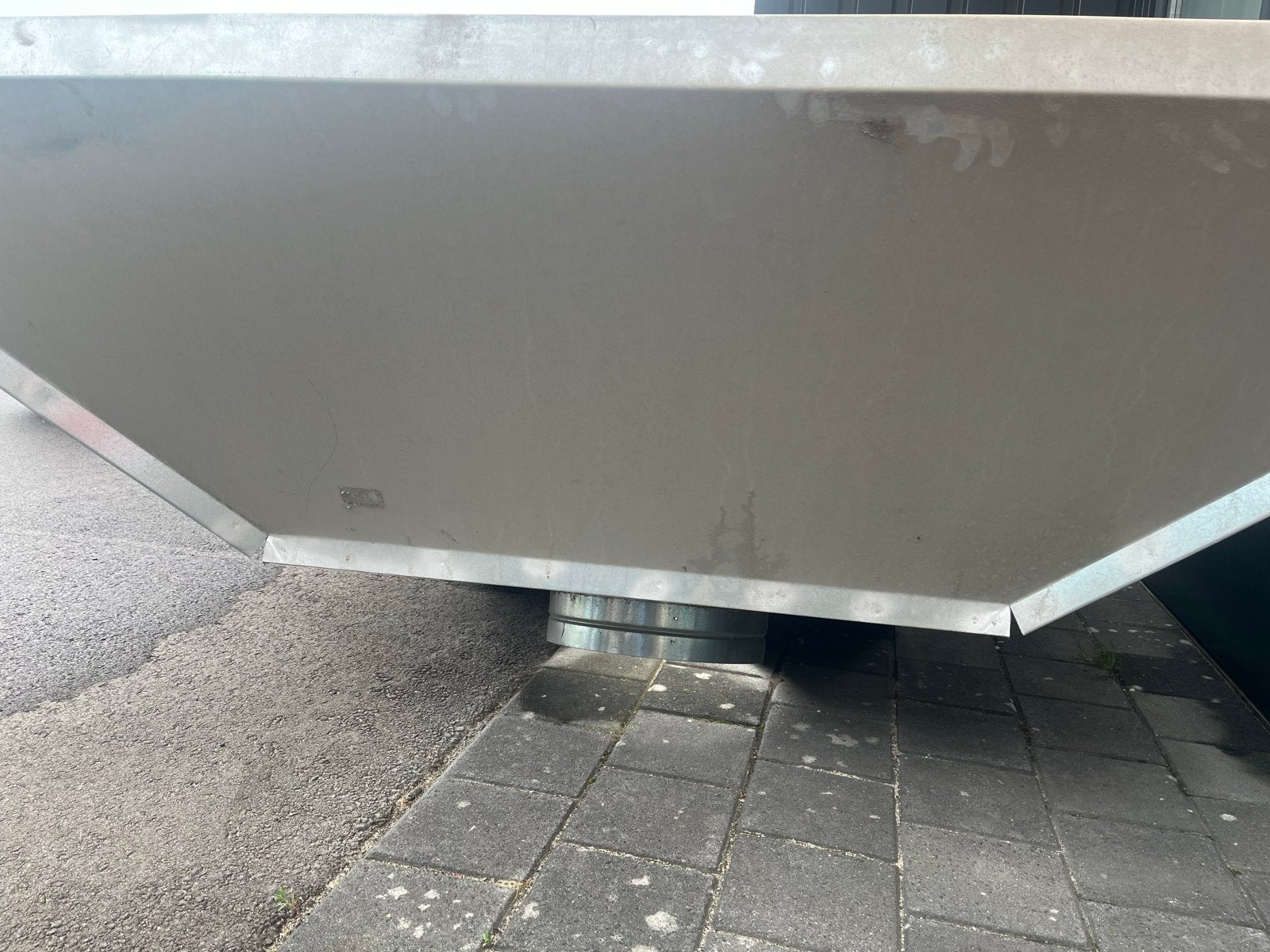 Gegalvaniseerde afzuigkap industrie., Doe-het-zelf en Verbouw, Adembescherming, Ophalen, Gebruikt, Accessoires