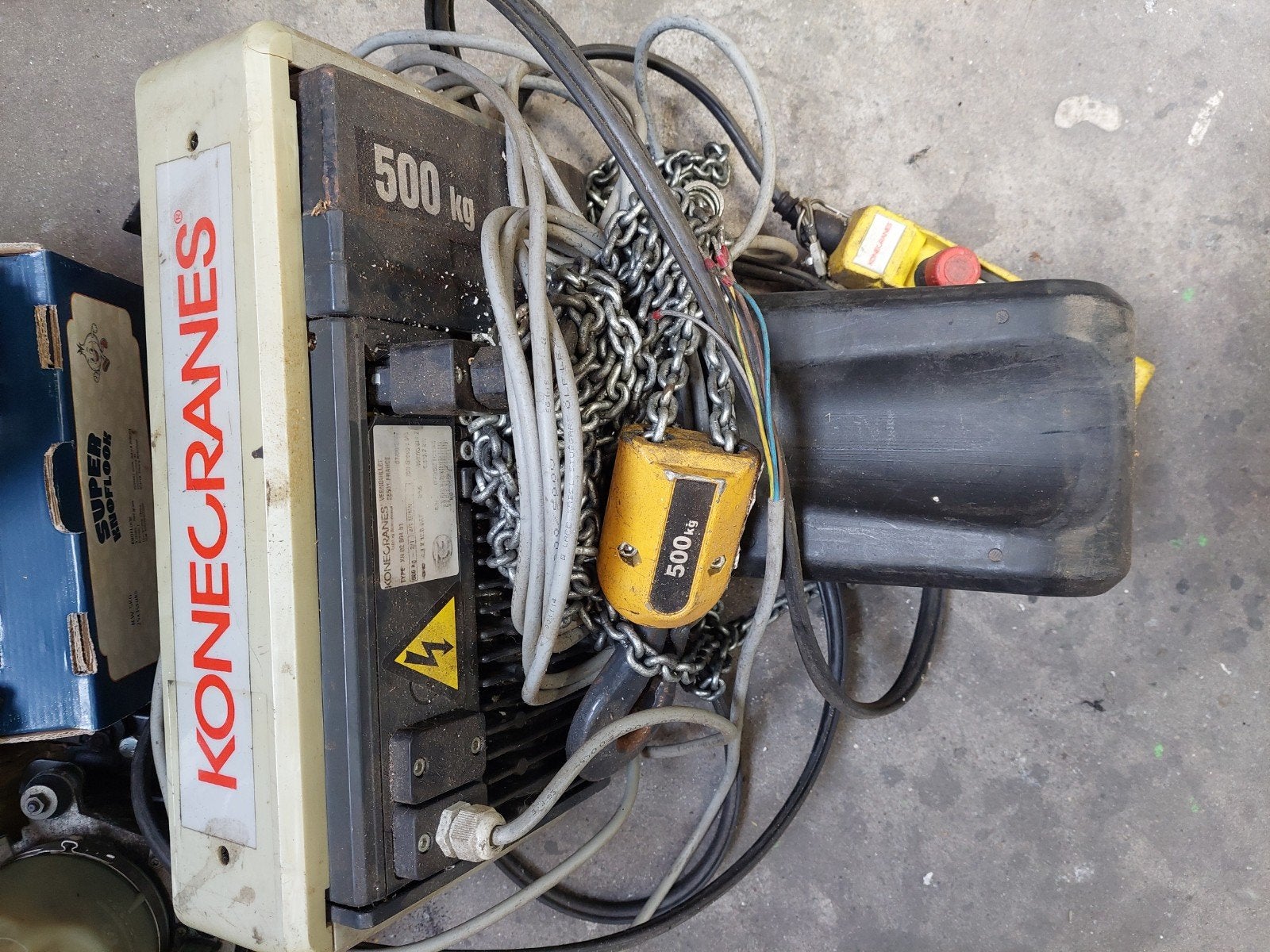 kone cranes 500kg takel, Ophalen, Gebruikt