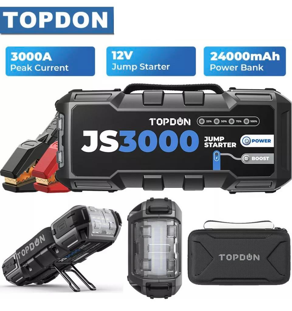 Topdon JumSurge3000 JS3000 starthulp jumpstarter powerbank, Ophalen of Verzenden, Nieuw