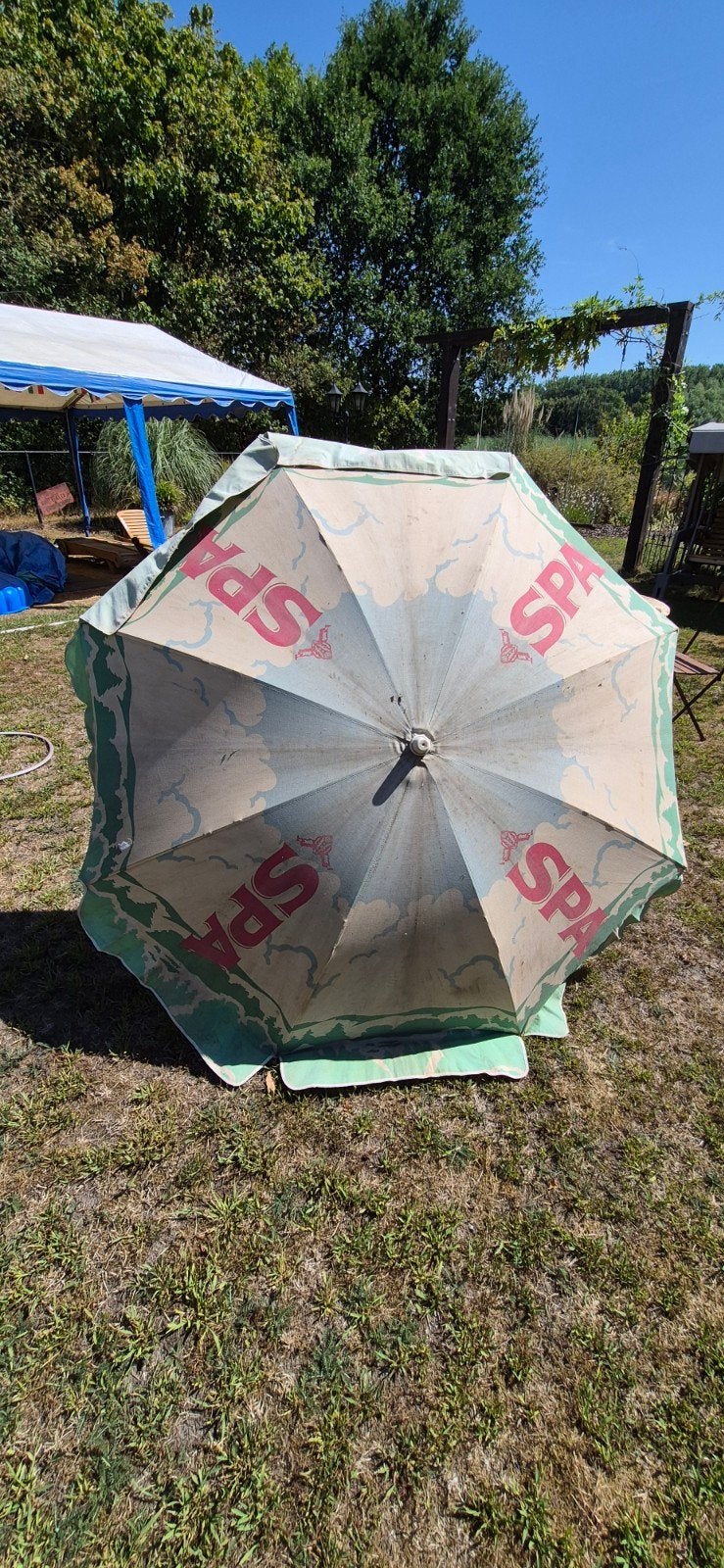 Oude Spa Rein parasol, Ophalen of Verzenden, Gebruikt
