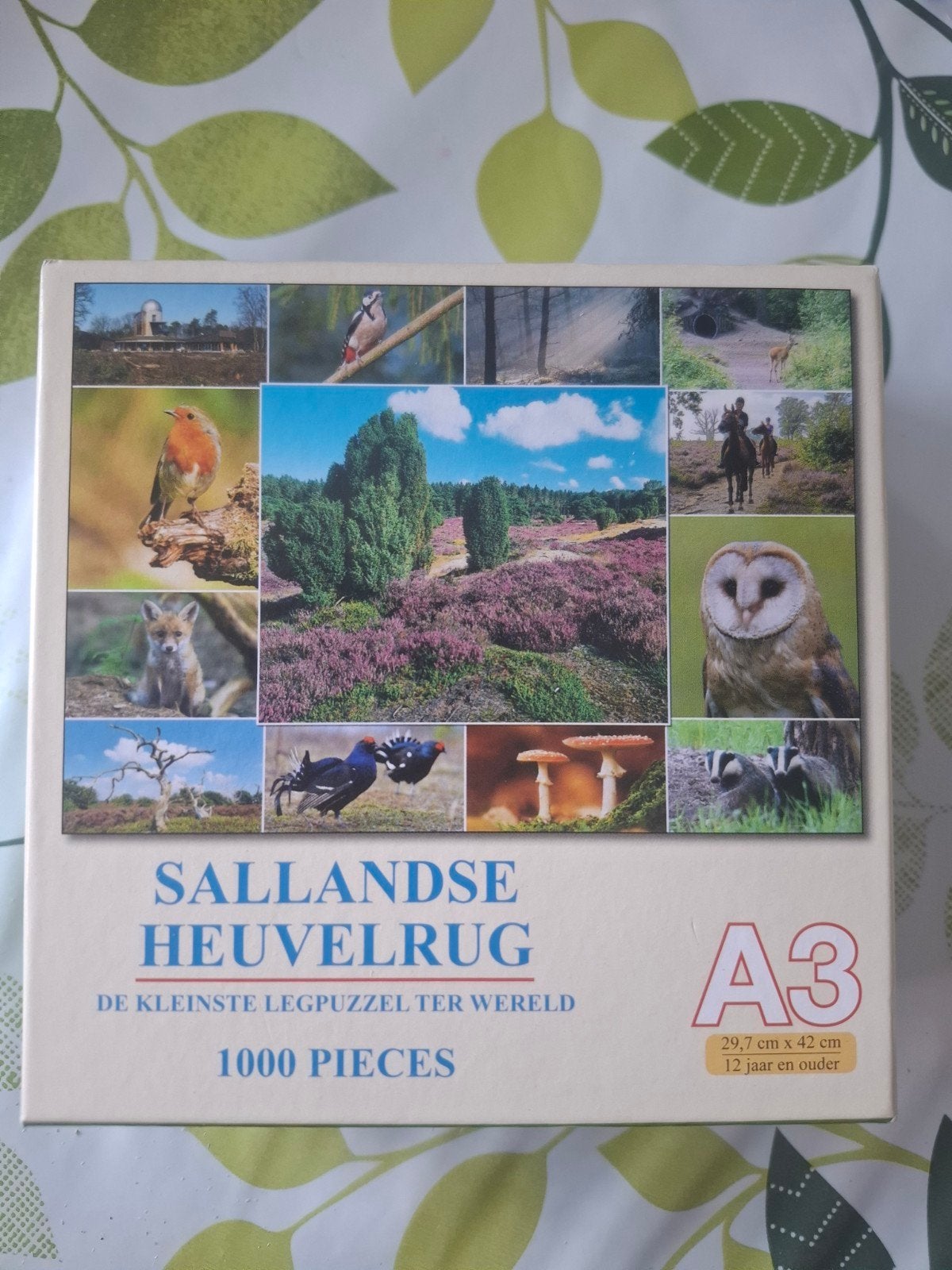 A3 puzzel, 1000 stukjes, Sallandse heuvelrug, Ophalen, 500 t/m 1500 stukjes, Zo goed als nieuw, Legpuzzel