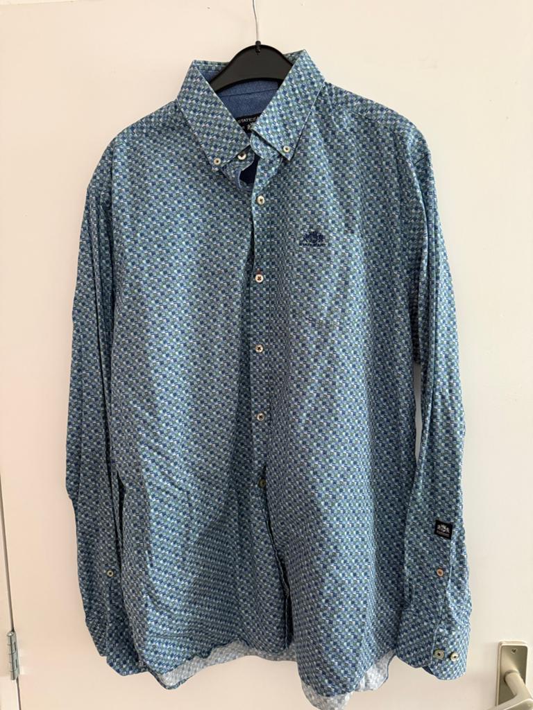 State of Art Herenoverhemd - XL, Ophalen of Verzenden, Zo goed als nieuw, Blauw, Halswijdte 41/42 (L)