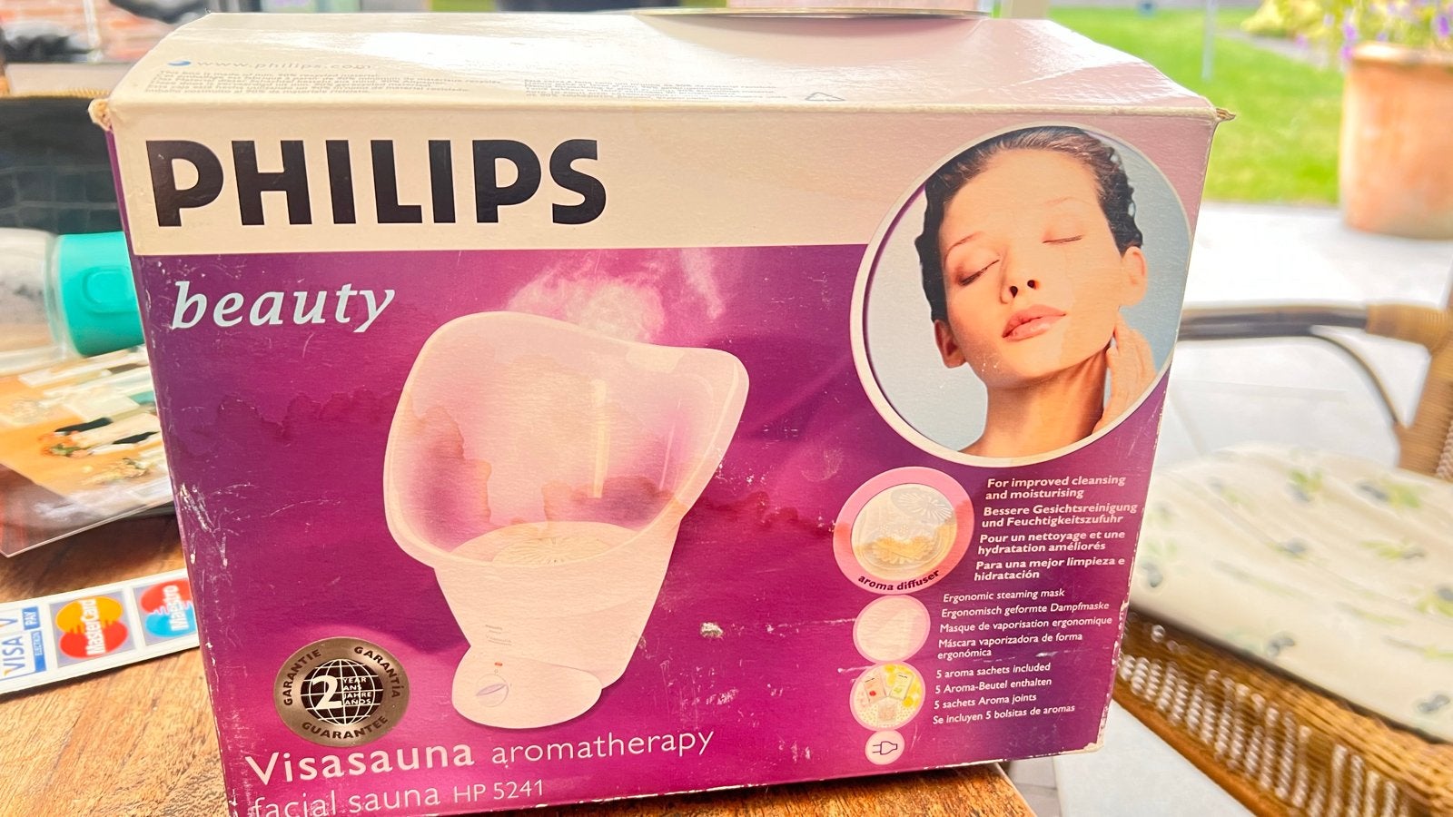 Philips Visasauna Aromatherapy Gezichtssauna HP 5241, Ophalen of Verzenden, Gebruikt, Gehele gezicht, Verzorging