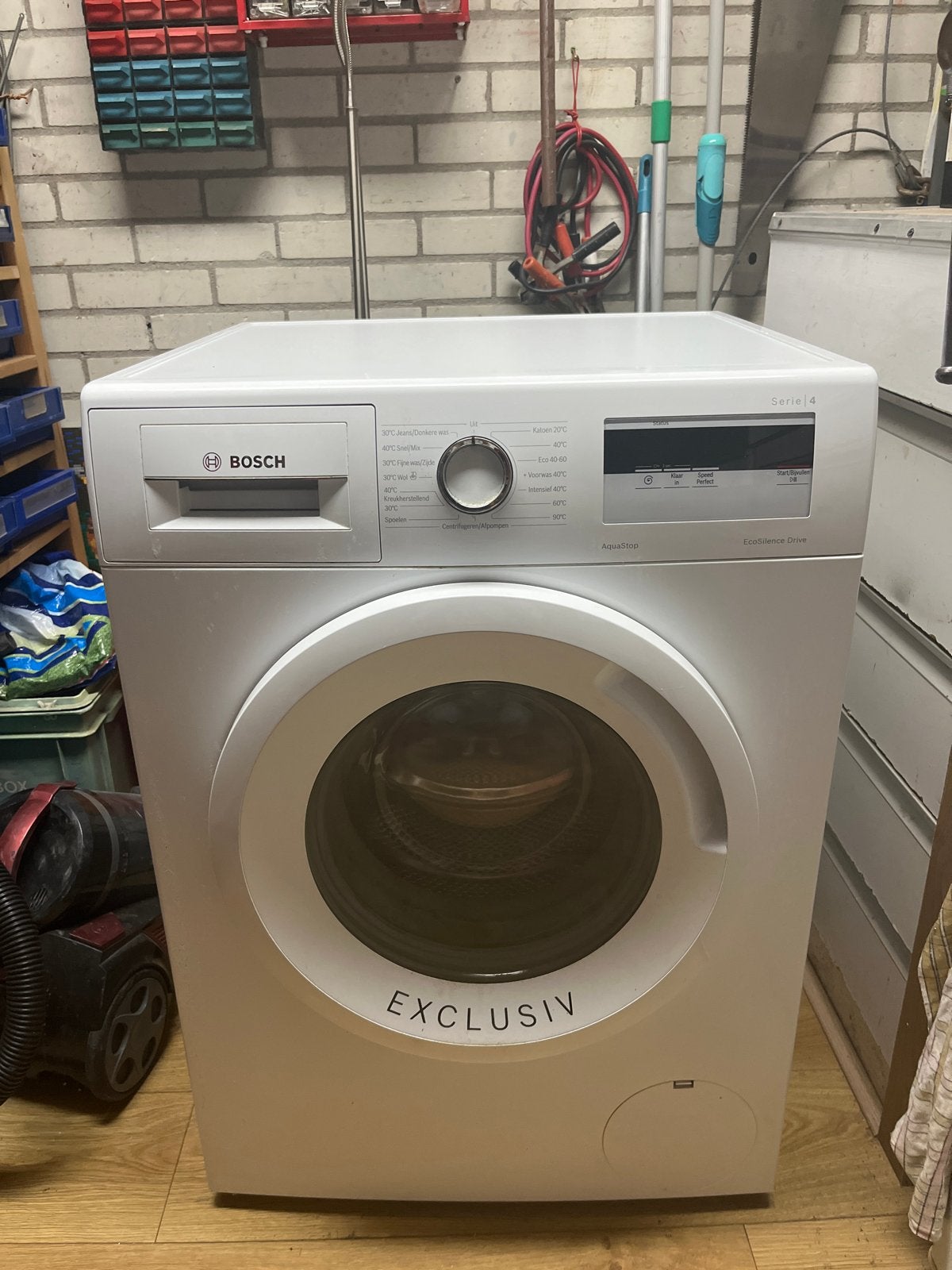 Bosch WAN28095NL Serie 4 Wasmachine - 8kg, 1400 toeren, Ophalen, 1200 tot 1600 toeren, Gebruikt, 8 tot 10 kg