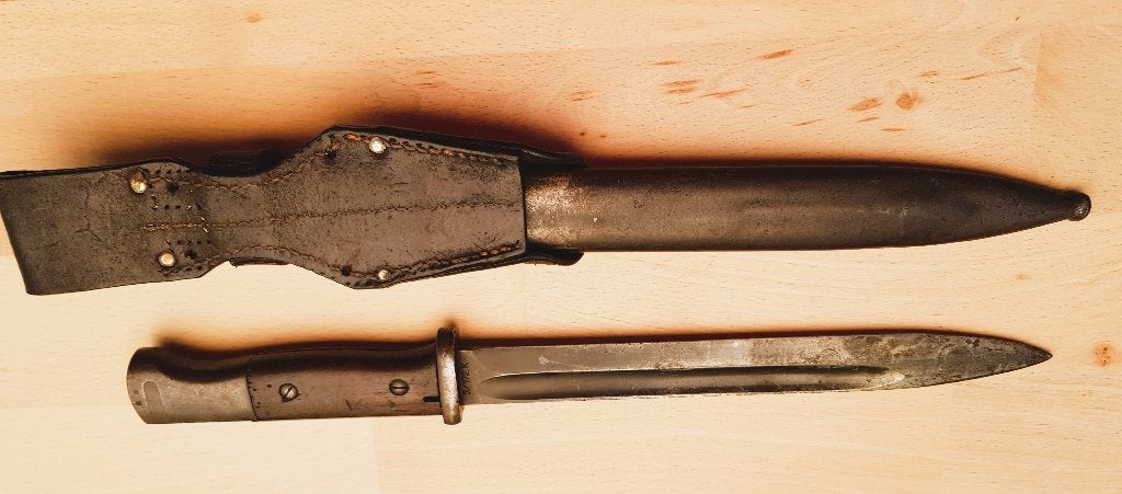 K98-Bajonet  WW 2, Verzamelen, Militaria | Tweede Wereldoorlog, Ophalen of Verzenden, Landmacht, Duitsland, Mes of Dolk