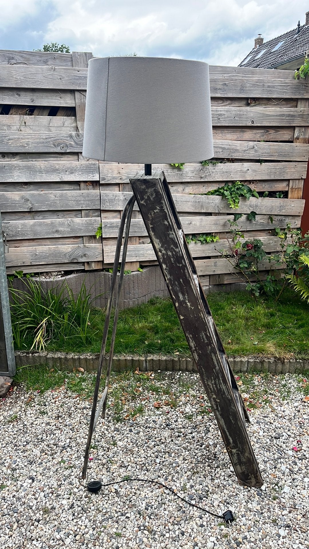 Te koop lamp op trap, Ophalen, Gebruikt, Minder dan 100 cm