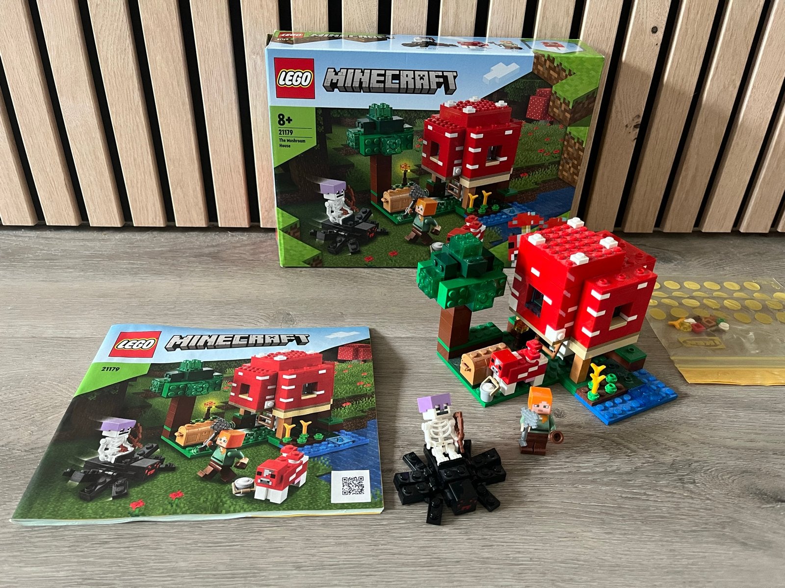 LEGO Minecraft 21179 Het Paddenstoelhuis, Ophalen of Verzenden, Zo goed als nieuw