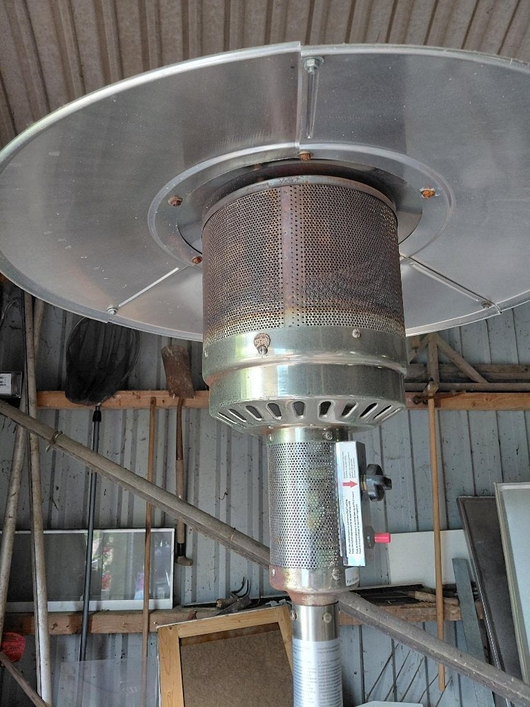terrasverwarmer, Ophalen, Gebruikt, Gas