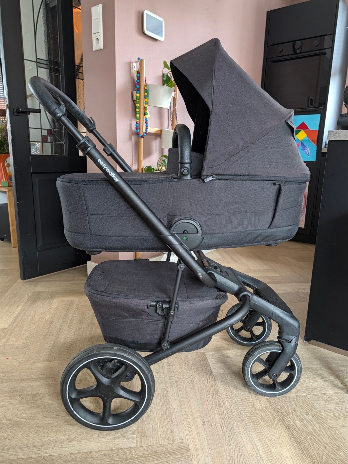 Easy Walker Jimmey kinderwagen en buggy - Pepper Black, Zo goed als nieuw, Combiwagen, Met reiswieg, Ophalen