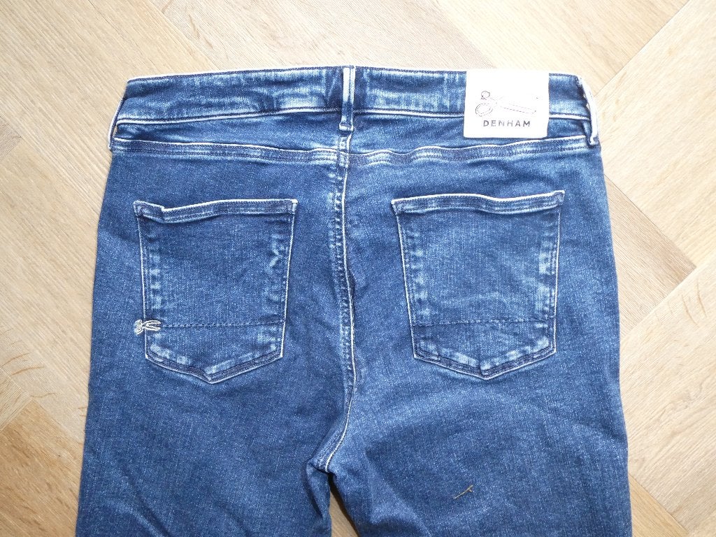 Denham Spray Super Tight Fit spijkerbroek maat 30-30, Denham, Blauw, Ophalen of Verzenden, Zo goed als nieuw