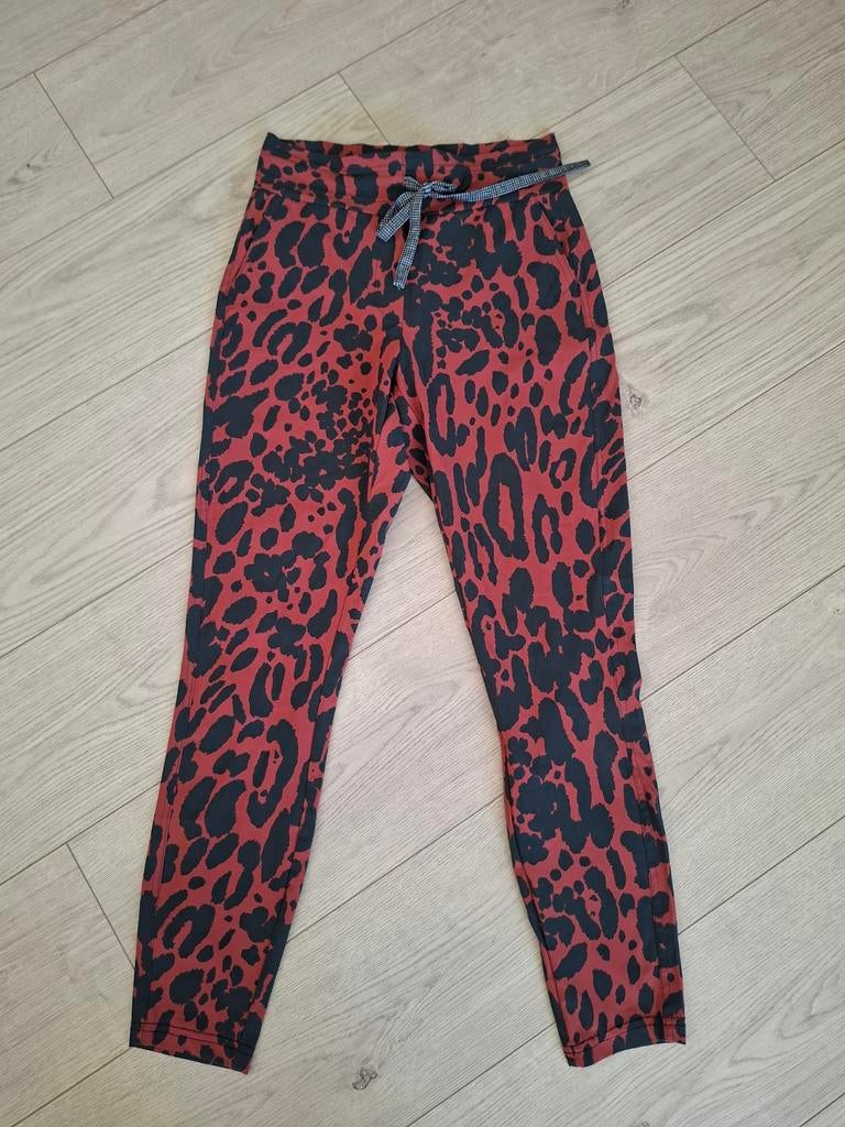 Studio Anneloes Panterprint Travelstof Broek XS/S, Kleding | Dames, Studio Anneloes, Ophalen of Verzenden, Zo goed als nieuw, Driekwart