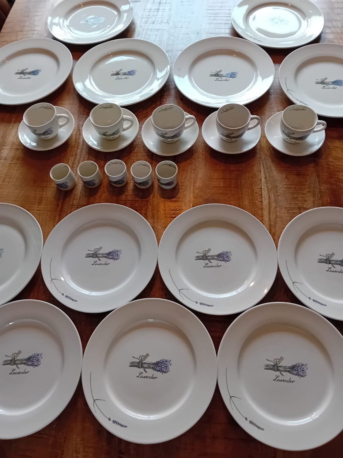 23-delig Jet by ter Steege 'Lavender' servies, Ophalen, Gebruikt, Landelijk/Boerenbont, Compleet servies