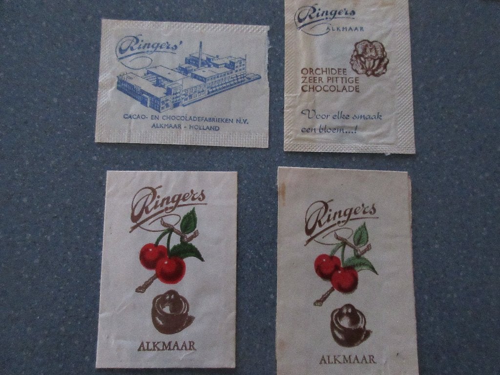 4 x Alkmaar, Ringers cacao- en chocoladefabrieken, Verzenden, Nederland