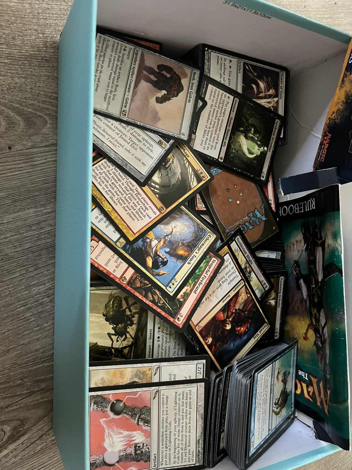 Doos met oude Magic kaarten, Verzenden, Zo goed als nieuw, Meerdere kaarten
