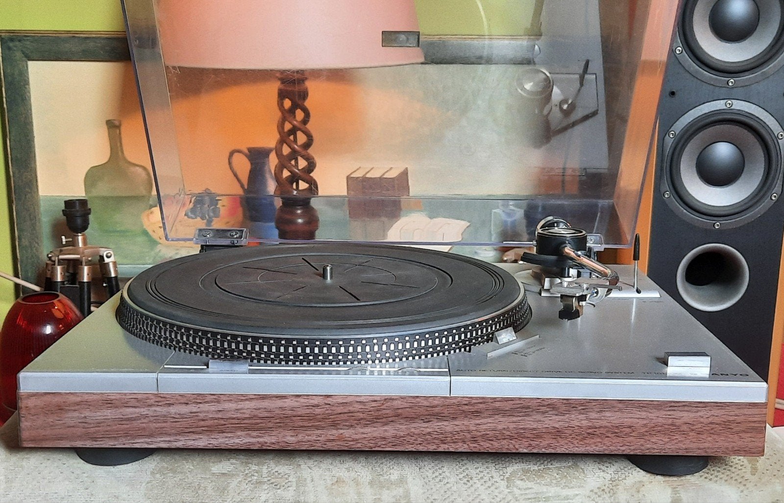 Te Koop Sanyo tp 1012 um direct drive platenspeler ✅️, Audio, Tv en Foto, Platenspelers, Ophalen, Overige merken